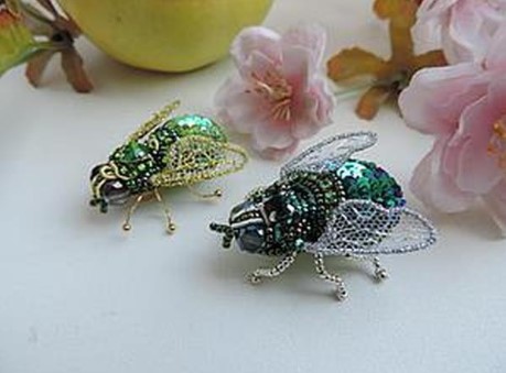 [Наталья Ничипоренко] Объемная брошь «Муха ЦЦ» (20_0.jpg